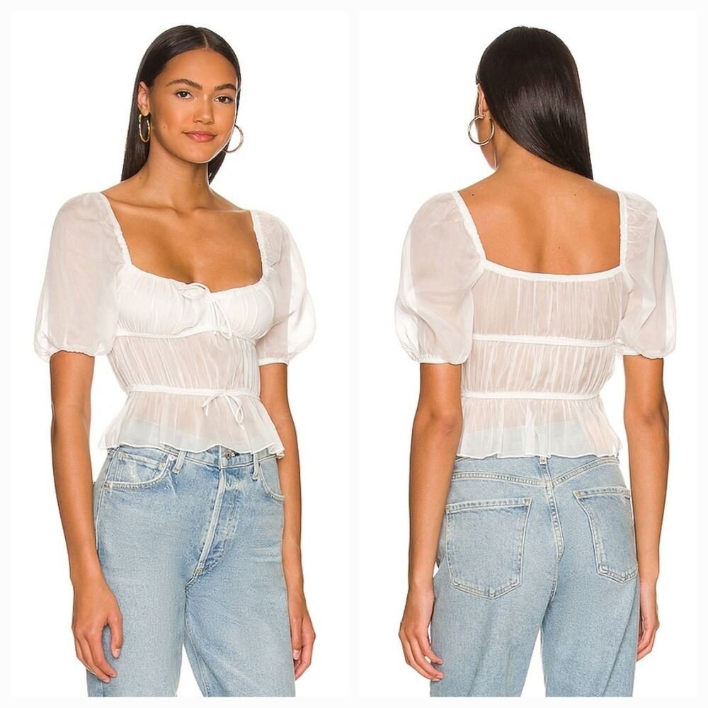 MORE TO COME Olivera Top in White
